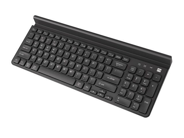 Natec Klawiatura Felimare US bluetooth + 2.4GHz Slim, uchwyt na        telefon/tablet czarna