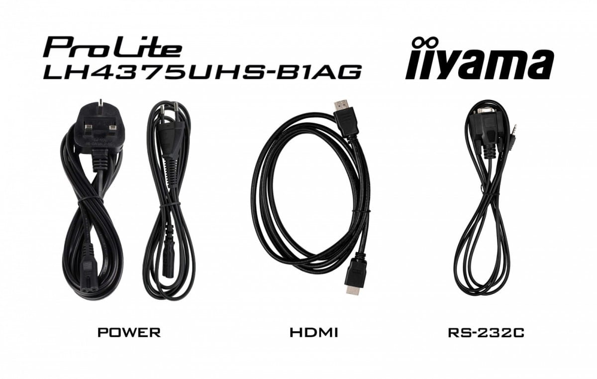 IIYAMA Monitor 42.5 cala ProLite LH4375UHS-B1AG, 24/7,IPS,ANDROID.11,4K,500cd/m2,WiFi,3xHDMI,DP,Daisy/Chain,2xUSB,2x10W,RJ45,iiSignage2,FailOver,SDM,4