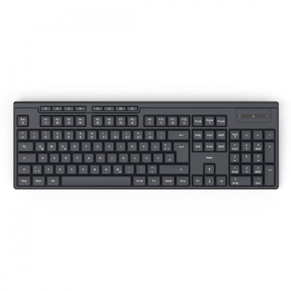 Hama Klawiatura WK-200 bezprzewodowa Czarna