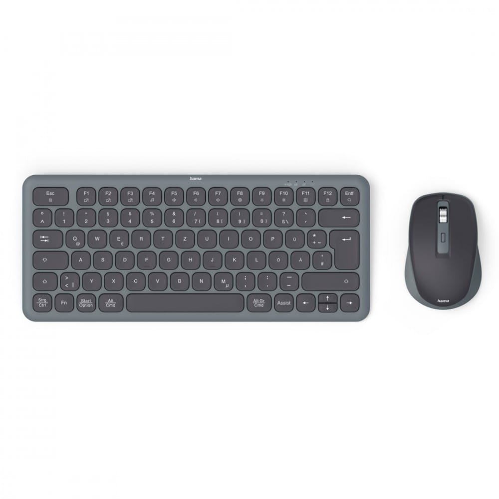 Hama Zestaw klawiatura i mysz WKM-500 Czarno-szara