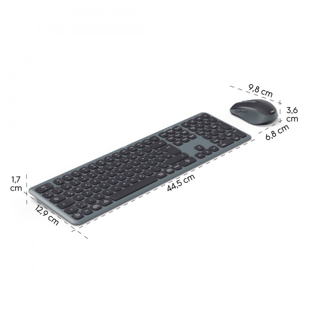 Hama Zestaw klawiatura i mysz WKM-550 Czarno-szara