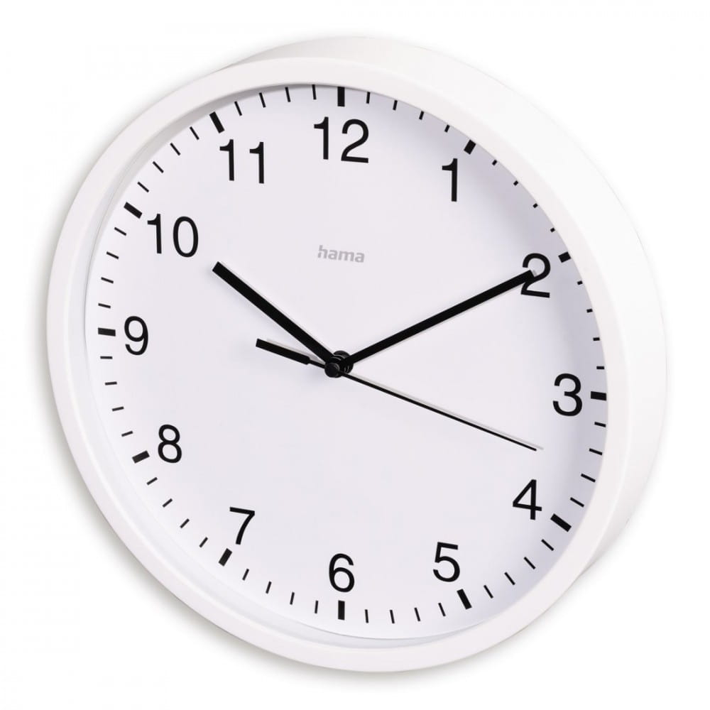 Hama Zegar ścienny Elba 25 cm Biały
