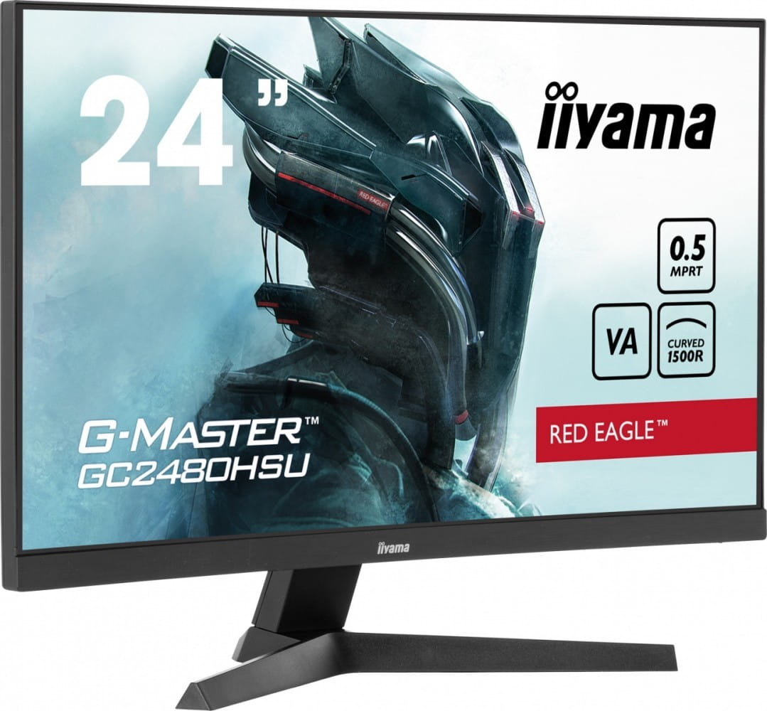 IIYAMA Monitor 24 cale GC2480HSU-B1,VA,180HZ,1500R,USBx2,0,5ms,300cd