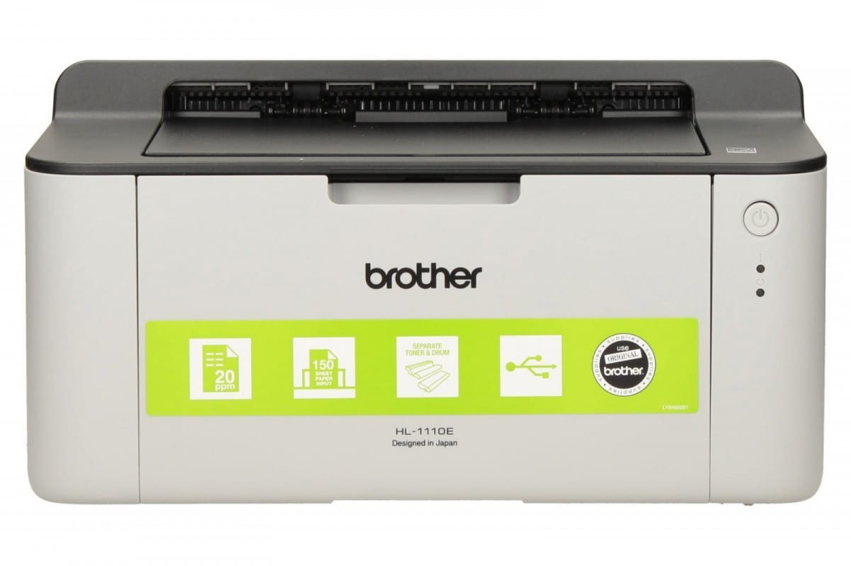Brother Drukarka HL-1110E A4  mono USB/20ppm/pod.150ark./1000kopii@start