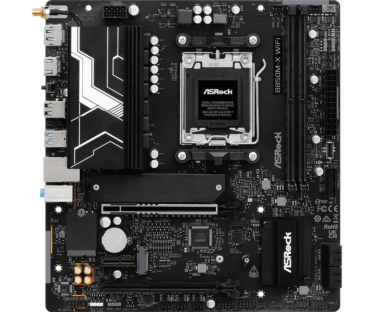 ASRock Płyta główna B850M-X WIFI R2.0 AM5 2DDR5 M.2 USBC mATX