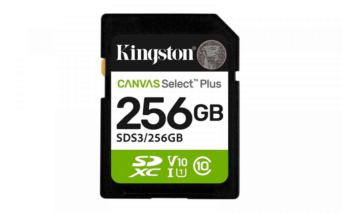 Kingston Karta pamięci SD 256GB Canvas Select Plus Gen3 150MB/s