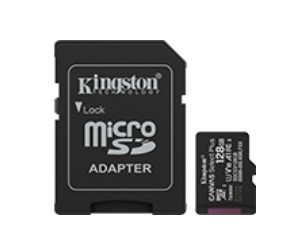 Kingston Karta pamięci microSD 128GB Canvas Select+ G3 150MB/s Adapter