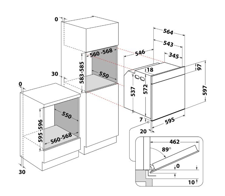 Whirlpool Piekarnik WOI4S8CM1SXA