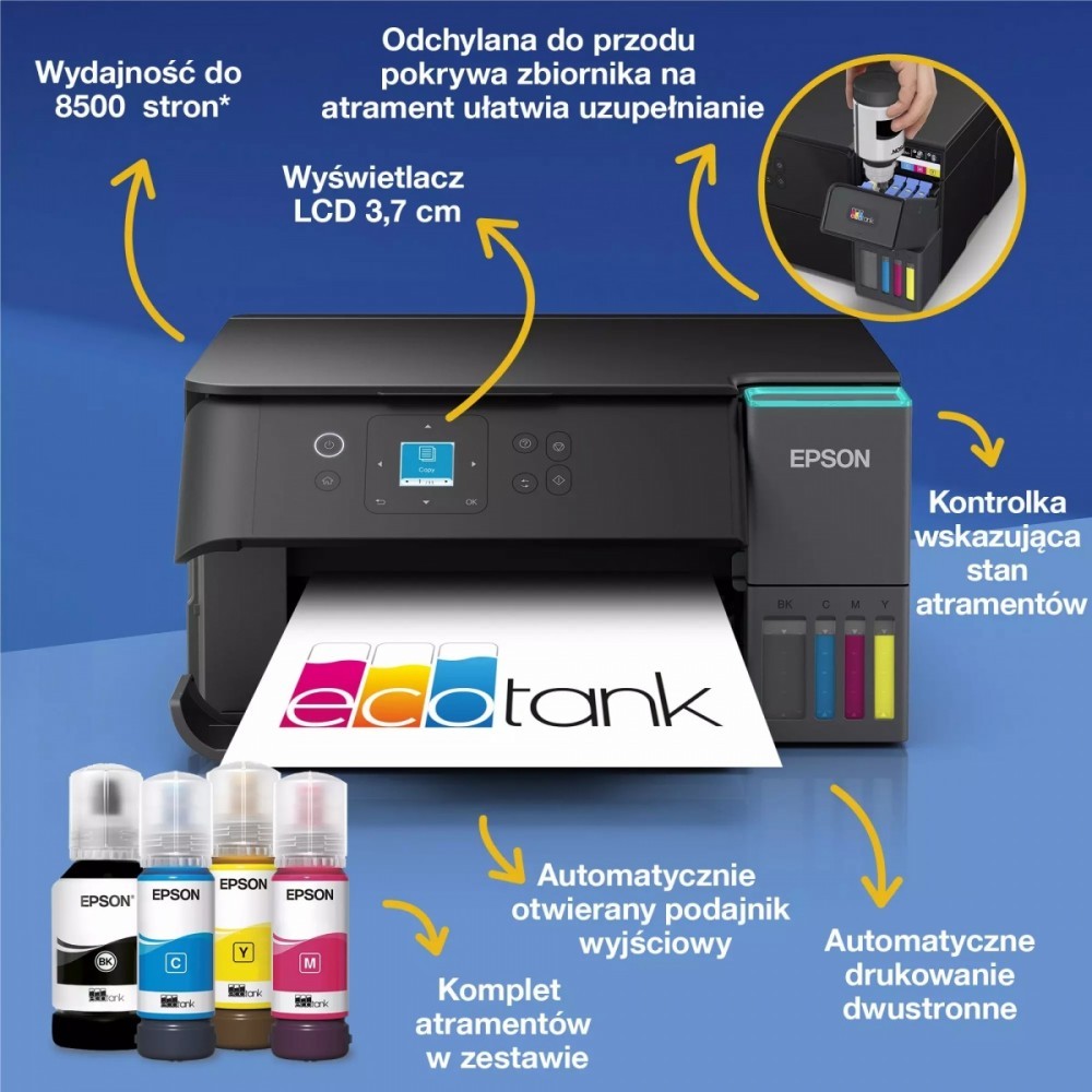 Epson Urządzenie wielofunkcyjne L4360 ITS  A4/33ppm/WiFi-d/duplex/5.2kg
