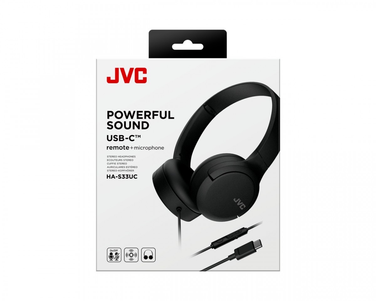 JVC Słuchawki HA-S33UC czarne