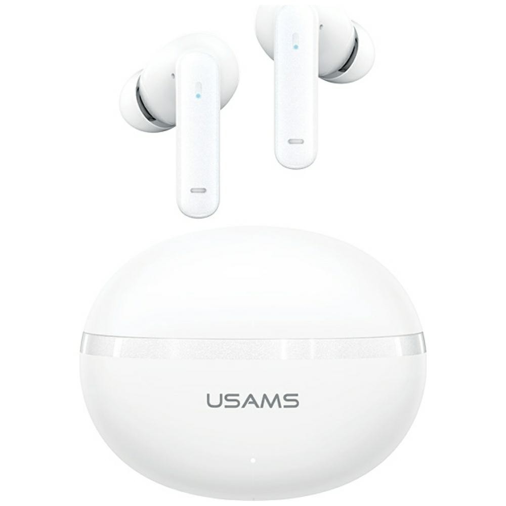 USAMS Słuchawki bluetooth TWS E02 ANC+ENC white