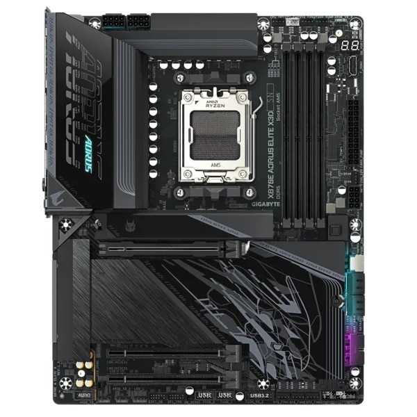 Gigabyte Płyta główna X870E AORUS ELITE X3D AM5 4DDR5 HDMI/USB-C ATX