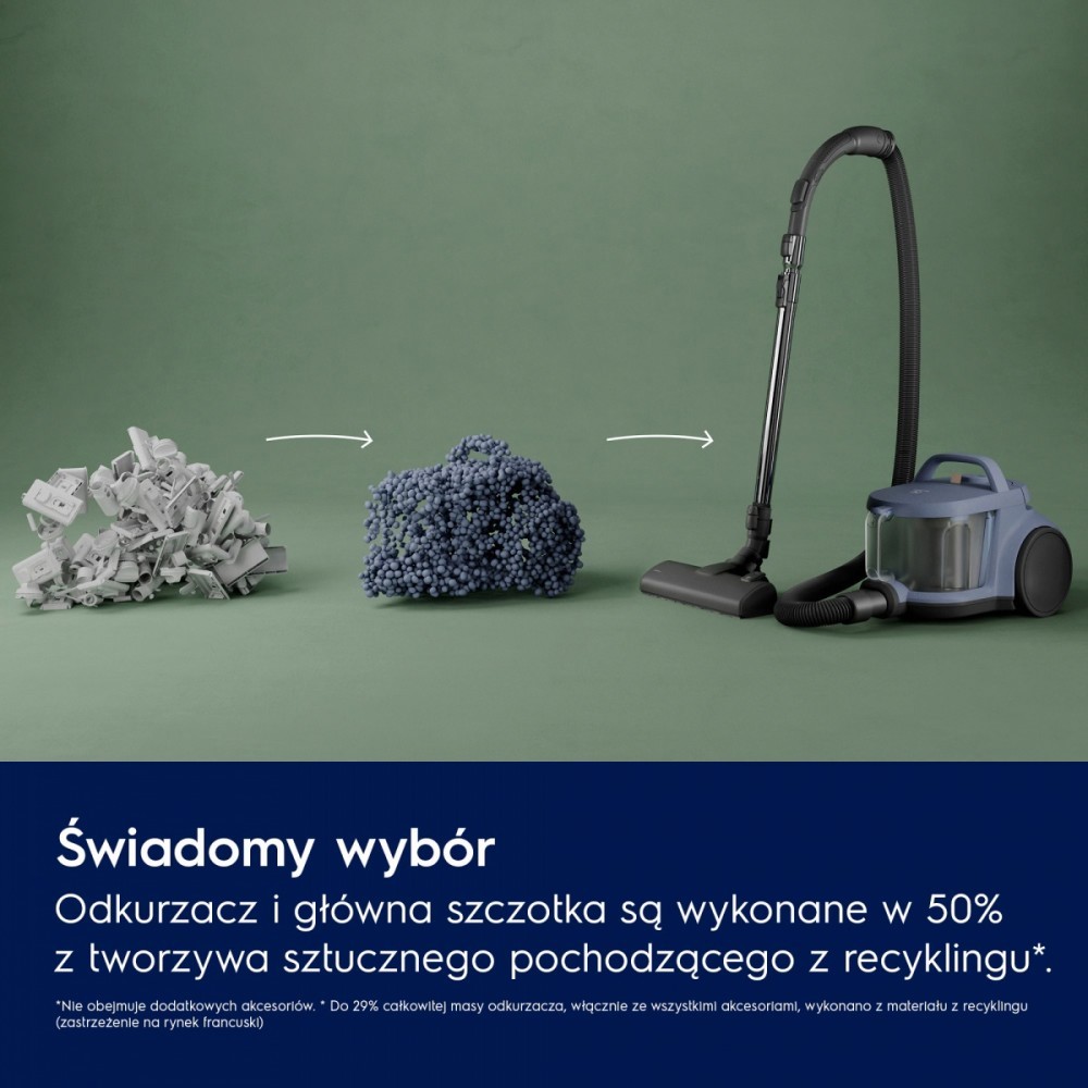 Electrolux Odkurzacz bezworkowy linia 500 EL51C1LDB