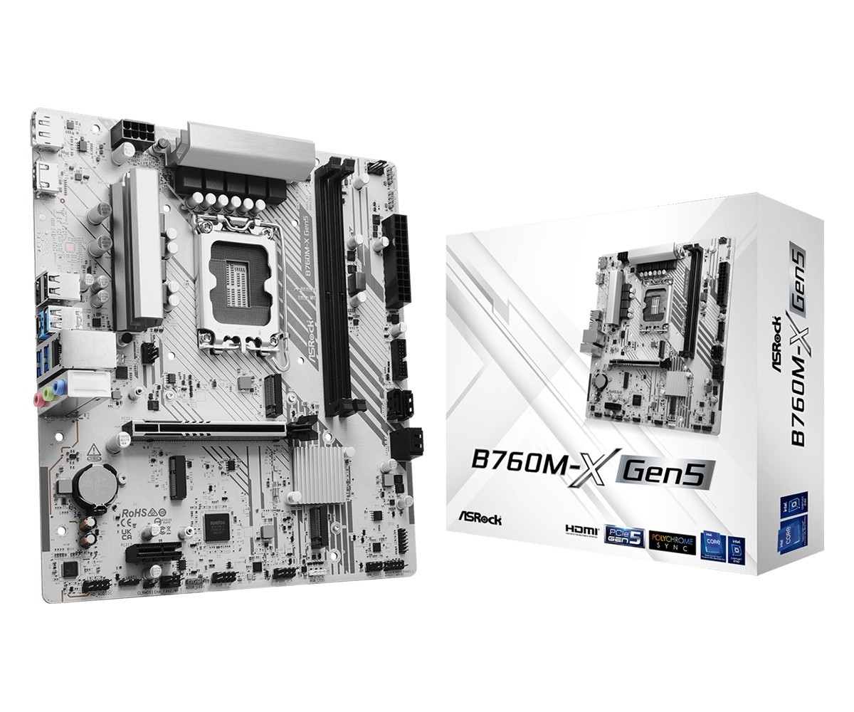 ASRock Płyta główna B760M-X GEN5 s1700 2DDR5 DP/HDMI mATX