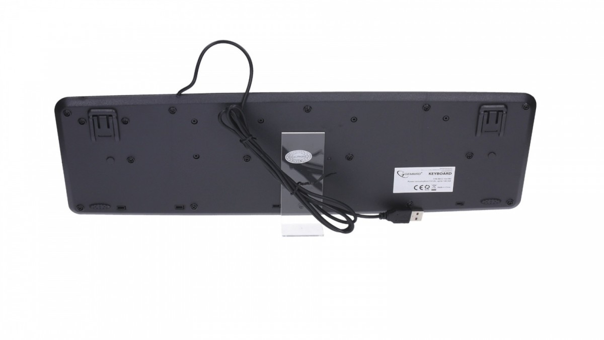 Gembird Klawiatura standardowa USB Cyrylica KB-U-103-RU czarna