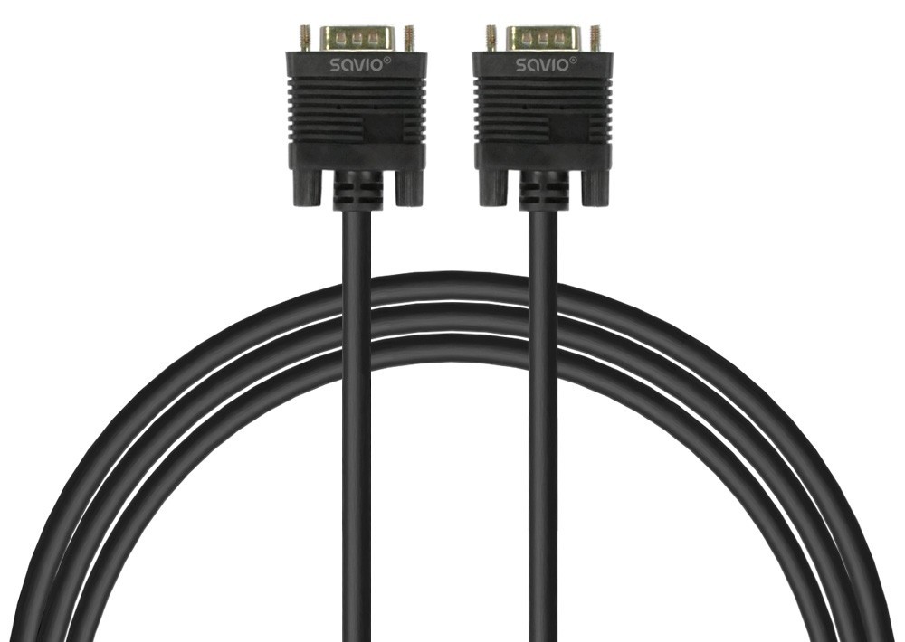 Savio Kabel VGA (M )- VGA (M) ekranowany 2 feryty CL-202