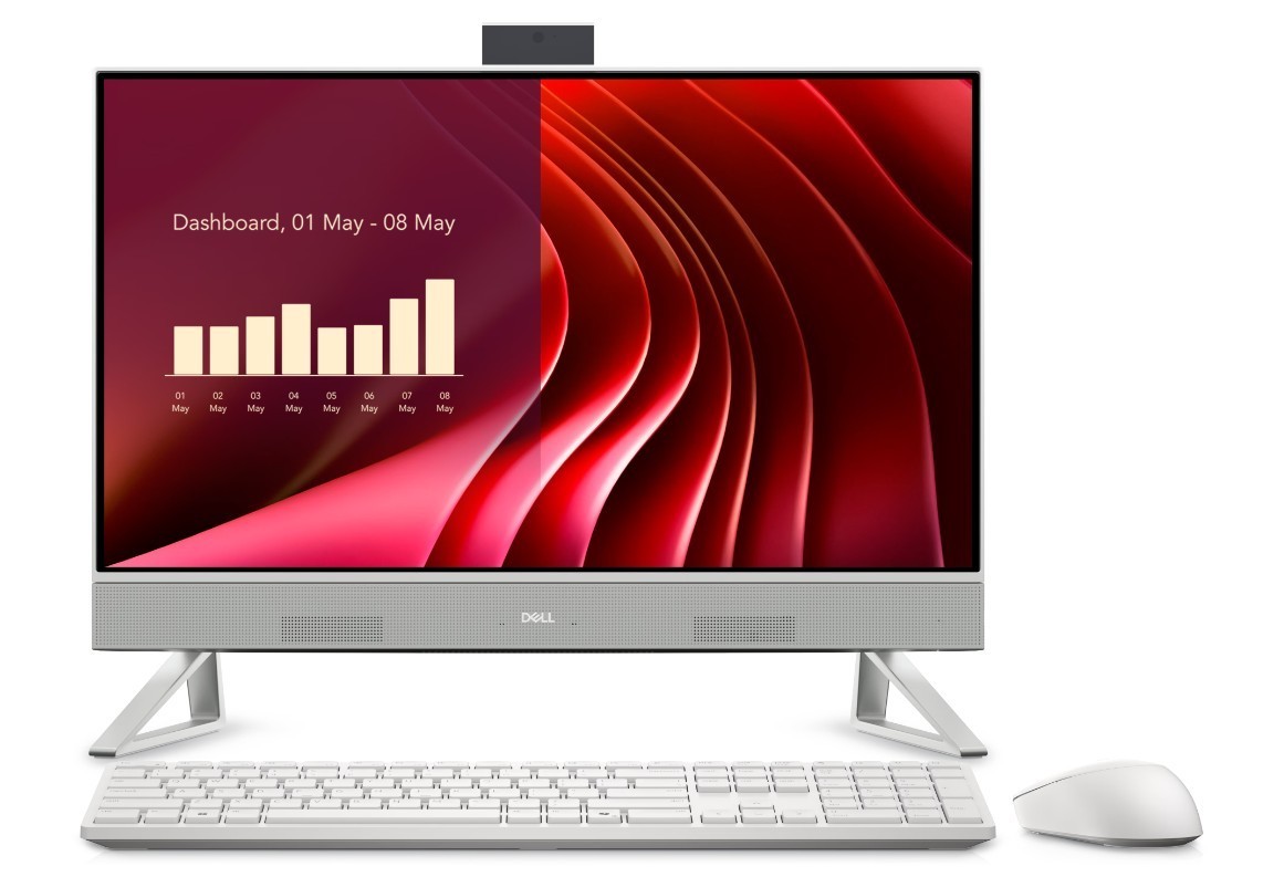 Dell Komputer Dell 24 All-in-One EC24250 Win 11 Pro i5-1334U/16GB/512GB SSD/23.8 FHD/Intel Iris Xe/Cam/WLAN + BT/Backlit Kb/3Y ProSupport