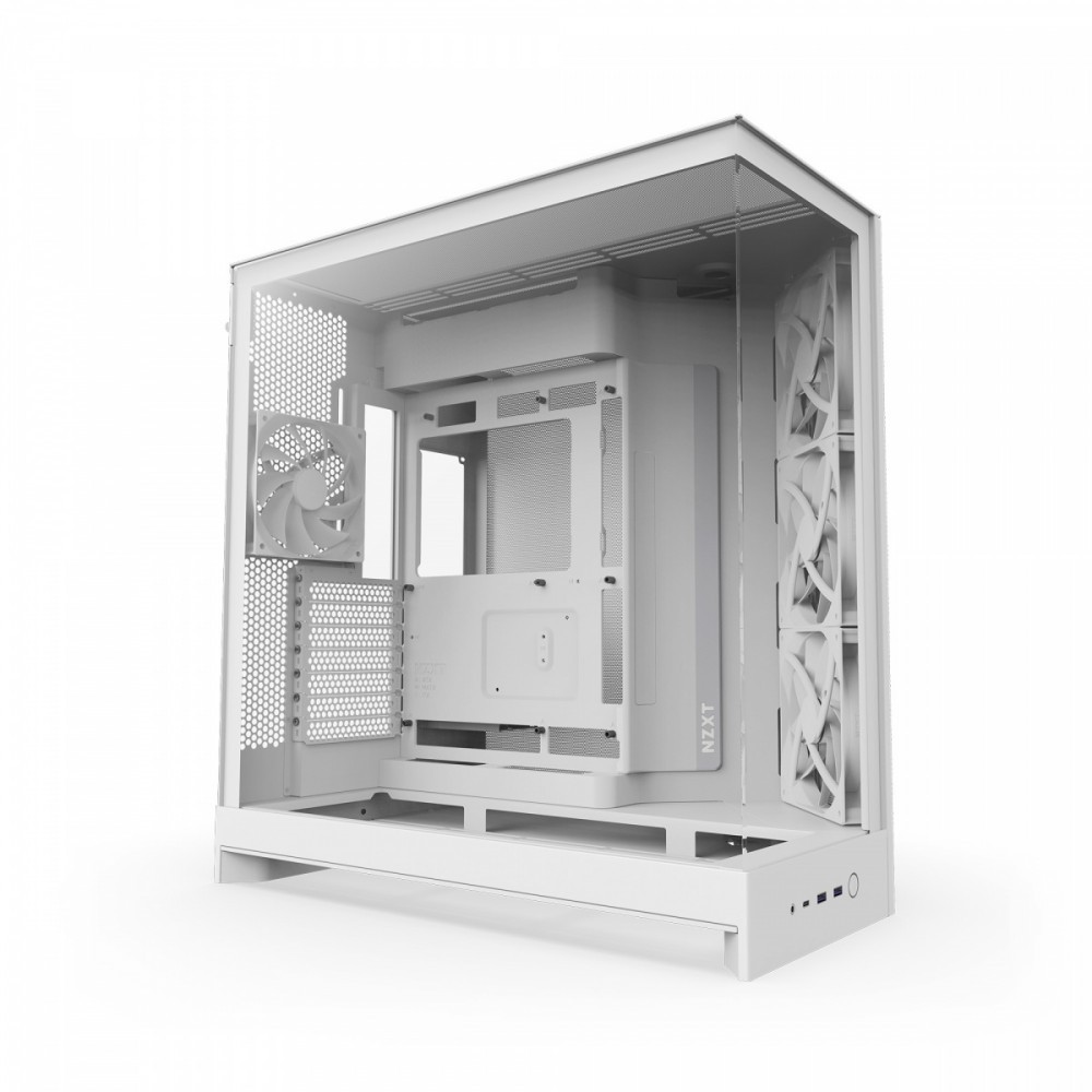 NZXT Obudowa H9 Flow Midi Tower z oknem biała