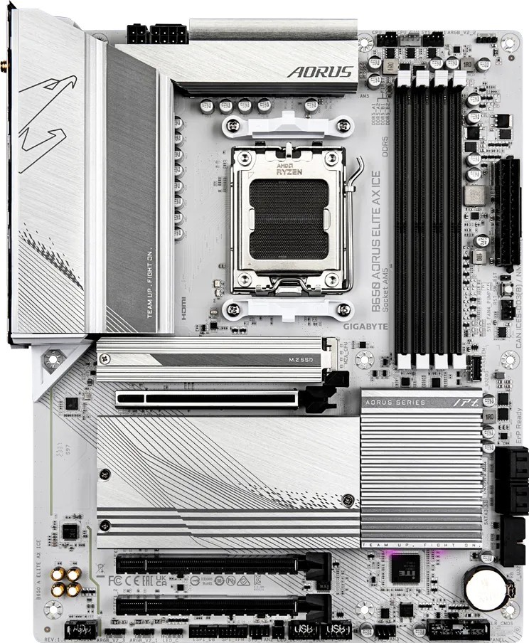 Gigabyte Płyta główna B650 AORUS ELITE AX ICE AM5 4DDR5 HDMI/DP ATX