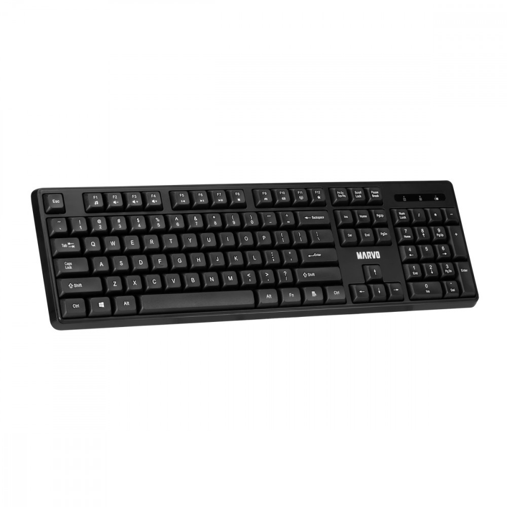 MARVO Zestaw Office klawiatura i mysz WS005 bezprzewodowy, czarny