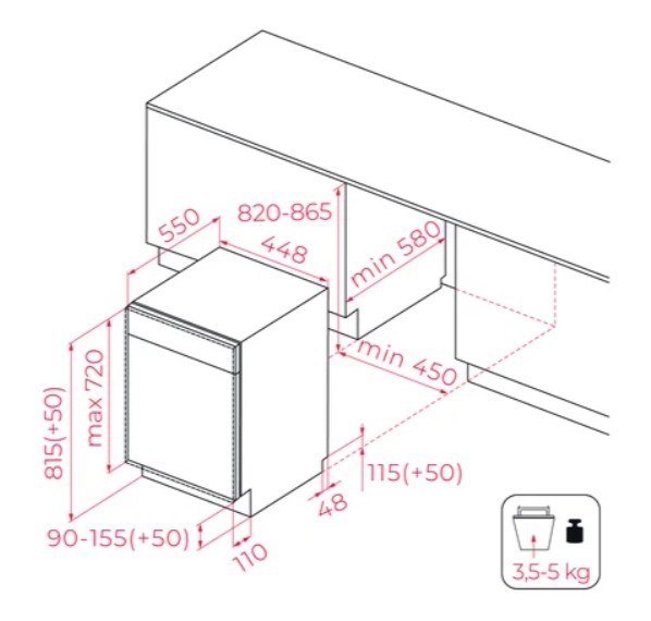 TEKA Zmywarka DFI 44800 45 cm