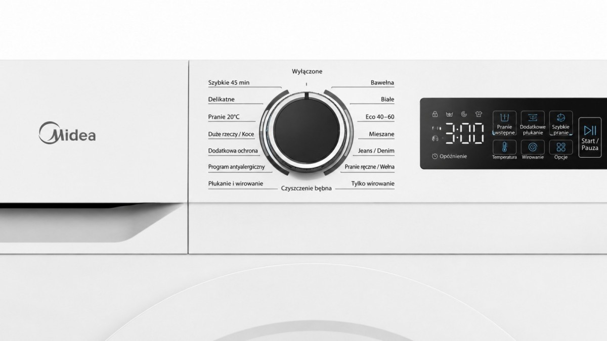 Midea Pralka slim 7 kg MF110W70B/W-PL