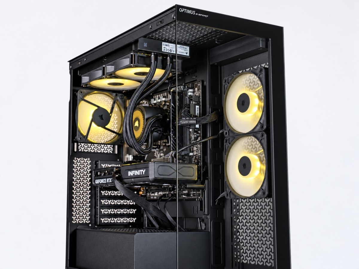 OPTIMUS Komputer E-Sport GA520T-CR13 Ryzen 7 5800X/16GB/1TB/RTX 5060 OC 8GB/W11H